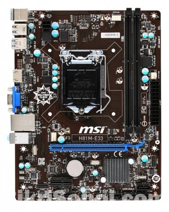 MSI H81M-E33 Intel H81 Chipset Desktop Motherboard